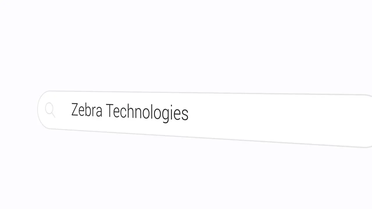 Typing Zebra Technologies on the Search Engine