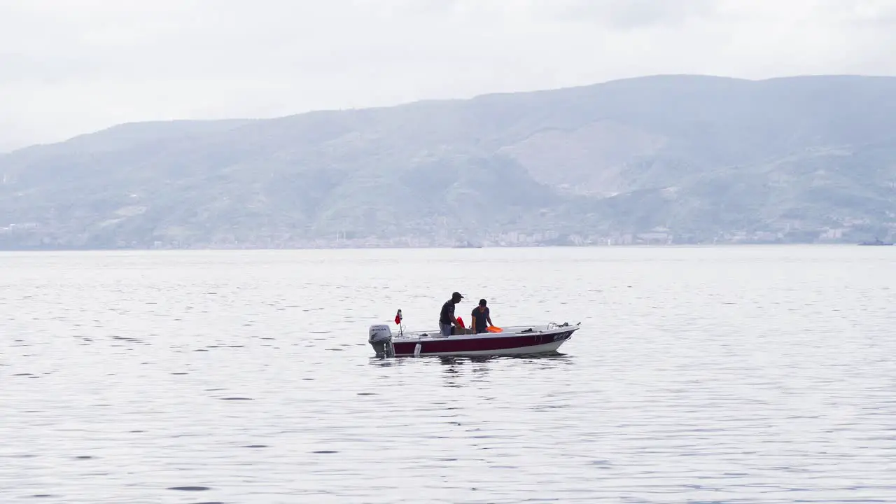 Boat going on the sea