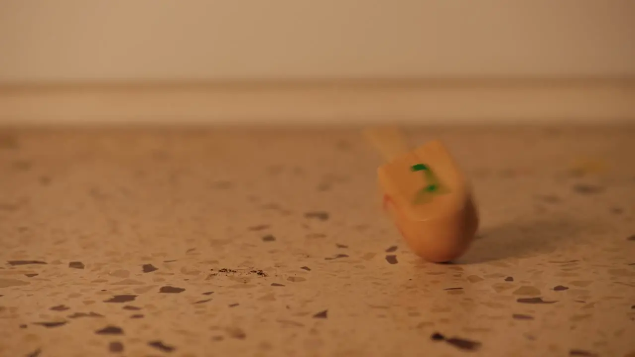 spinning dreidel Hanukkah slow motion 4k