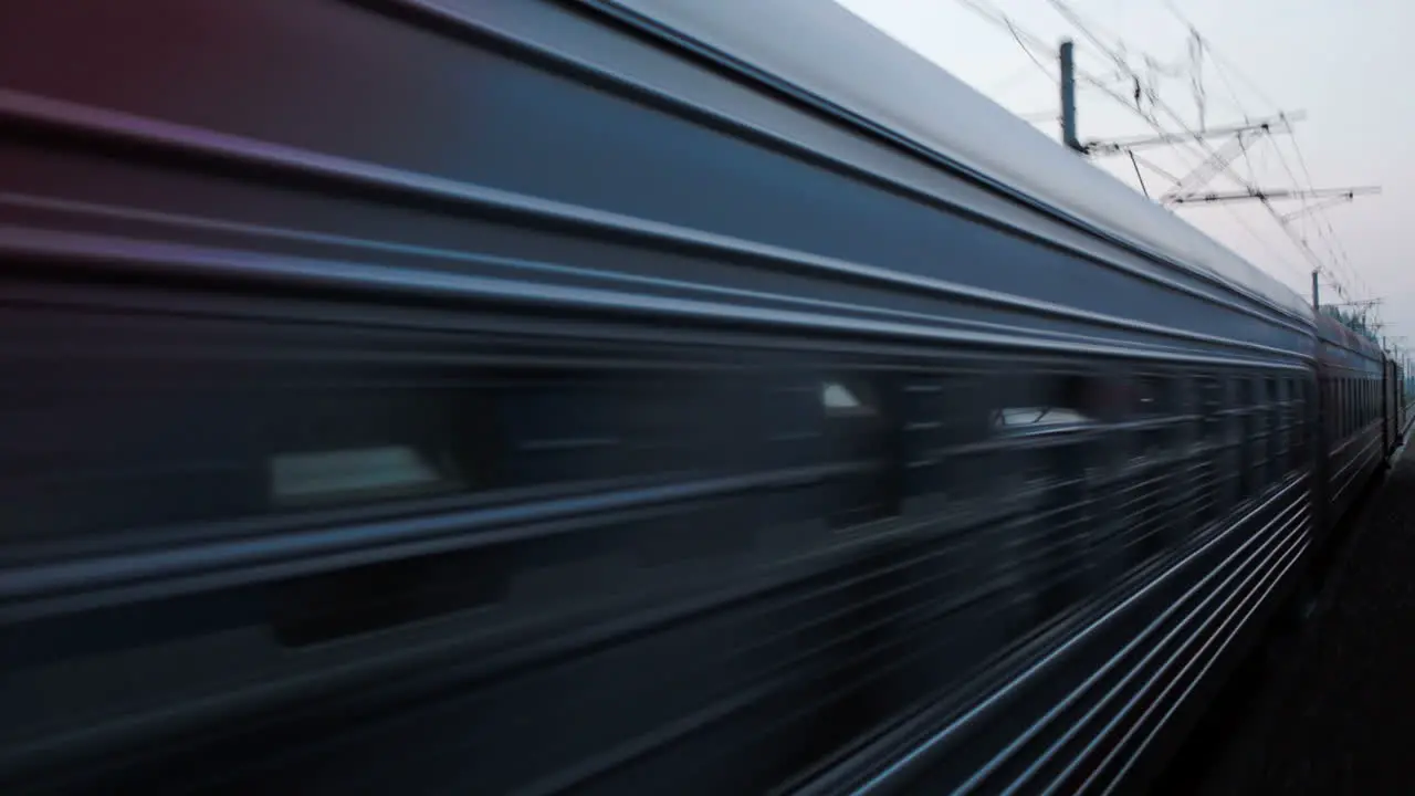 Trains meeting on high speed