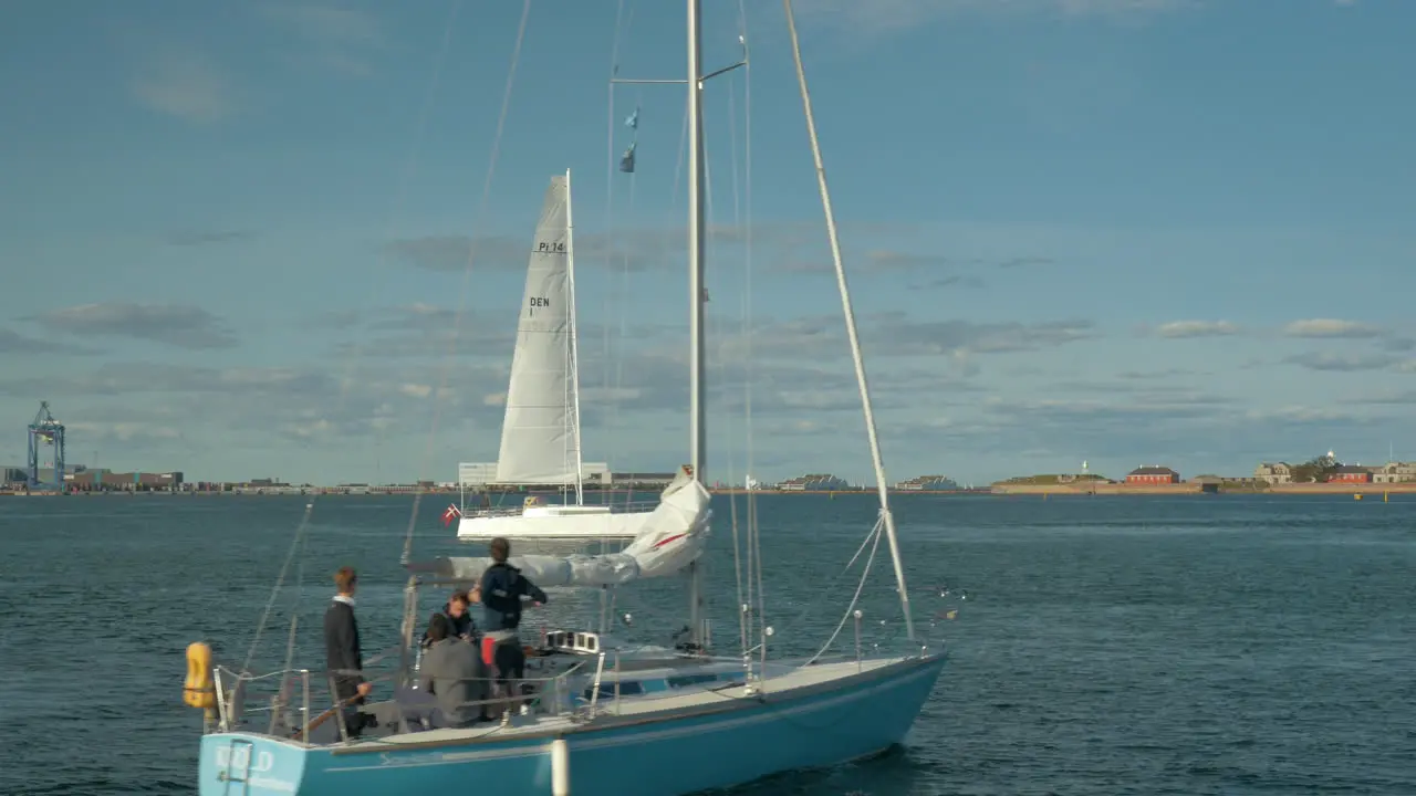 Sailboats in the harbour of Copenhagen