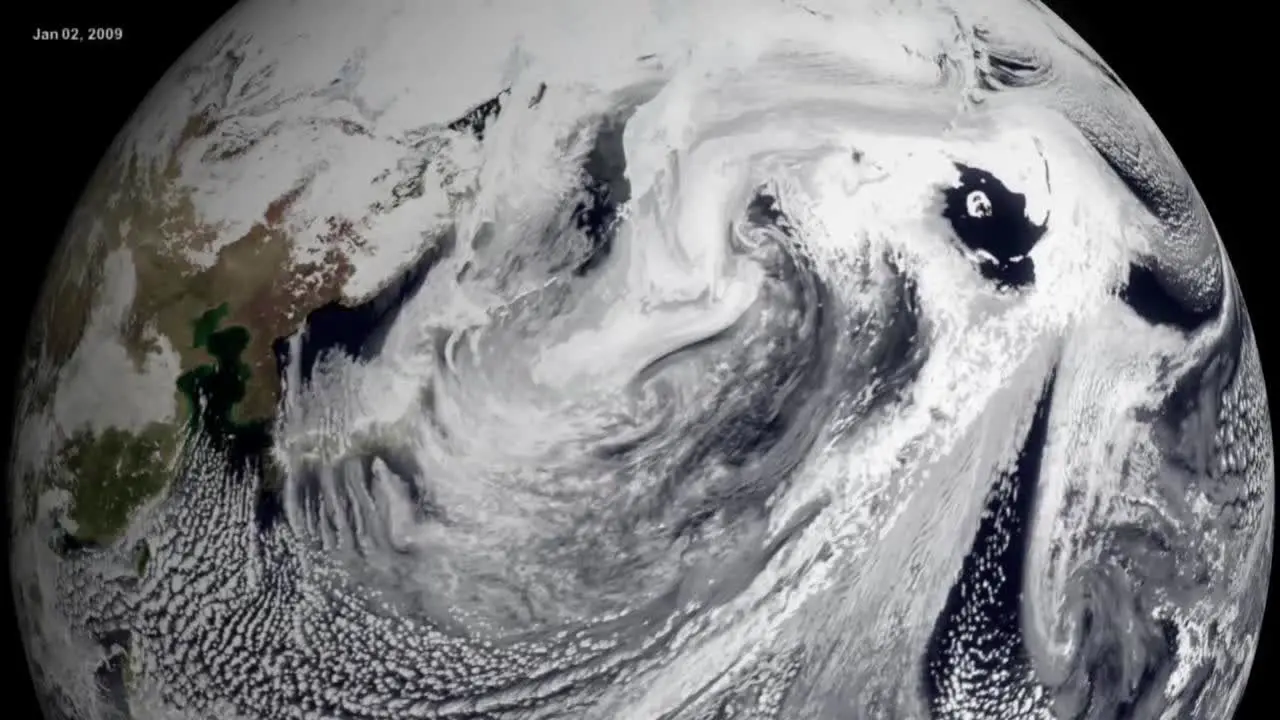 Nasa Animation Of A Globe Spinning From Space With An Emphasis On Global Warming And Climate