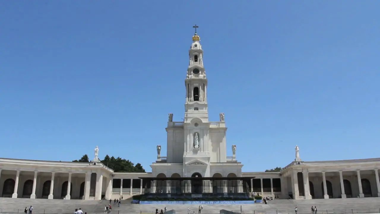 Fatima church and blue sky