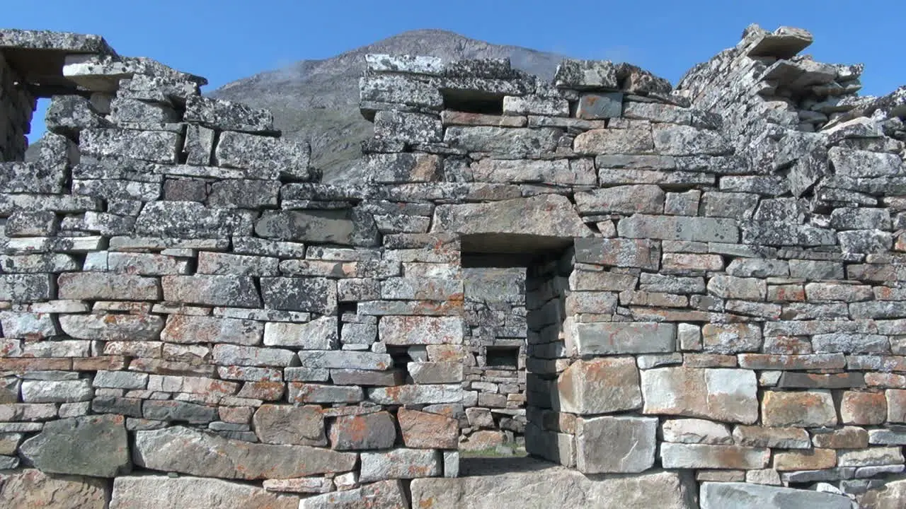 Greenland Hvalsey Nordic church ruin detail 2