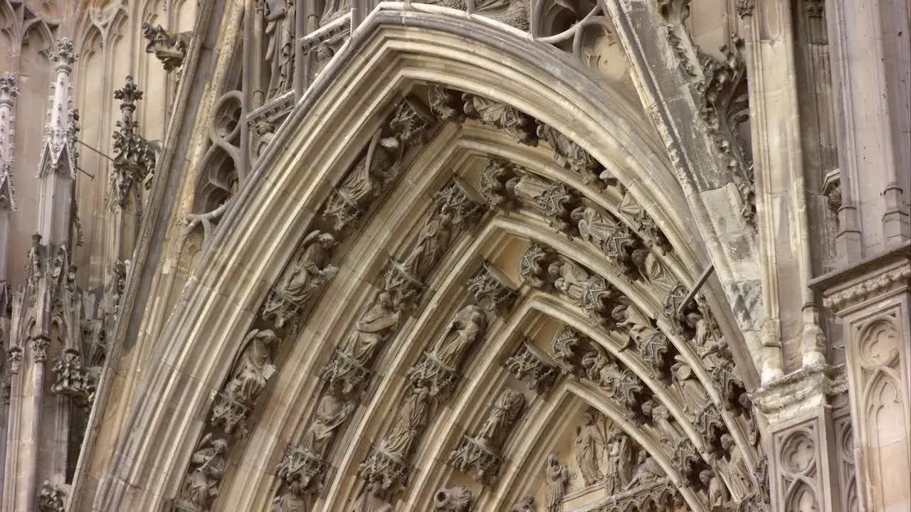 Arch Detail of Cologne Cathedral 4K