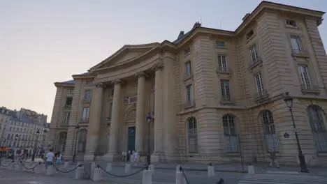 Buildings Around The Pantheon Monument In Paris France Shot In Slow Motion