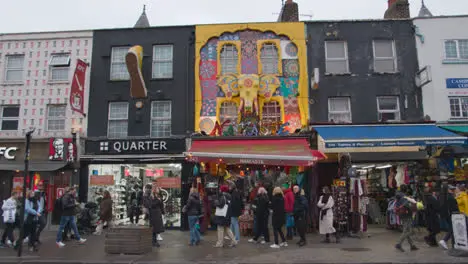 Exterior Of Namaste Indian Store On Camden High Street In North London UK 1