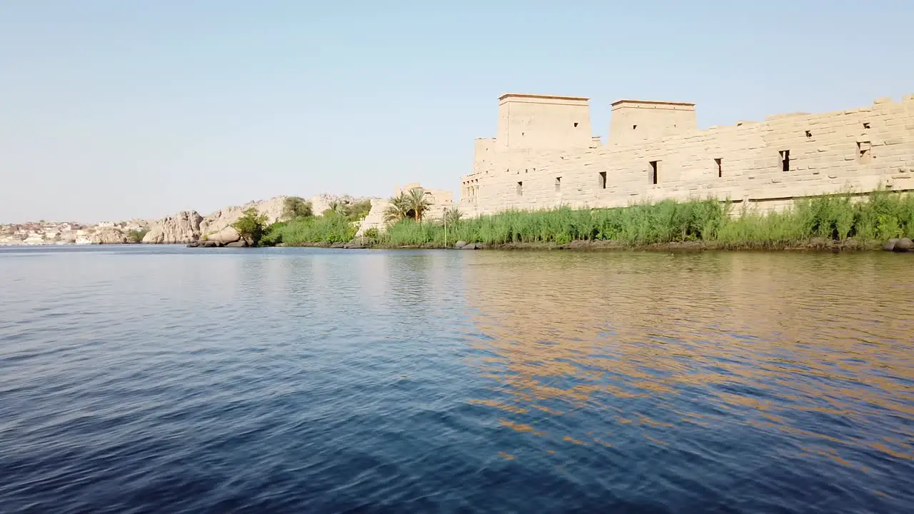 Hyperlapse video of the temple complex on the island of Philae on the Nile Philae temple Aswan Egypt