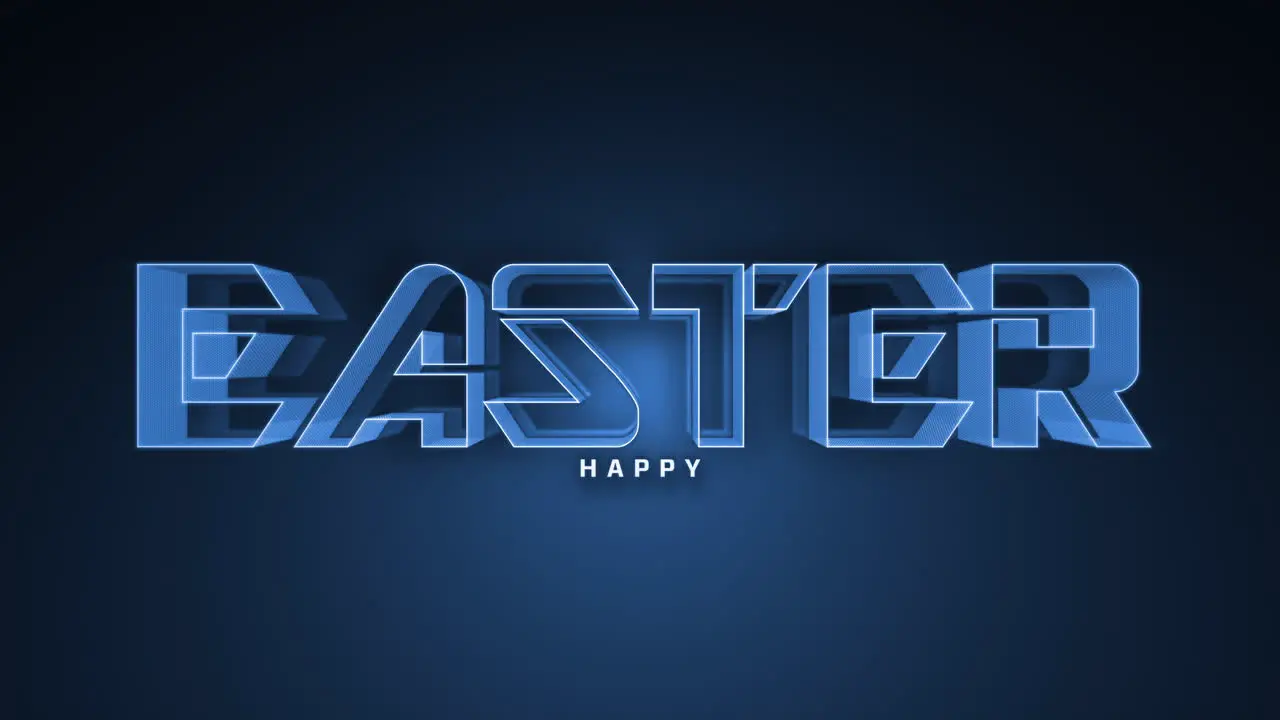 Happy Easter with a joyful greeting for the resurrection celebration