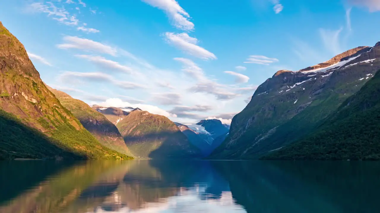 lovatnet lake Beautiful Nature Norway timelapse