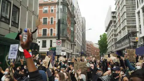 London Black Lives Matter Protesters Rally Around Inspiring Activist