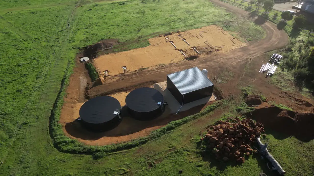 Foundation for construction of house in rural area of Australia