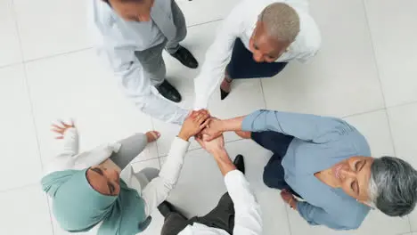 Hands together business people and teamwork