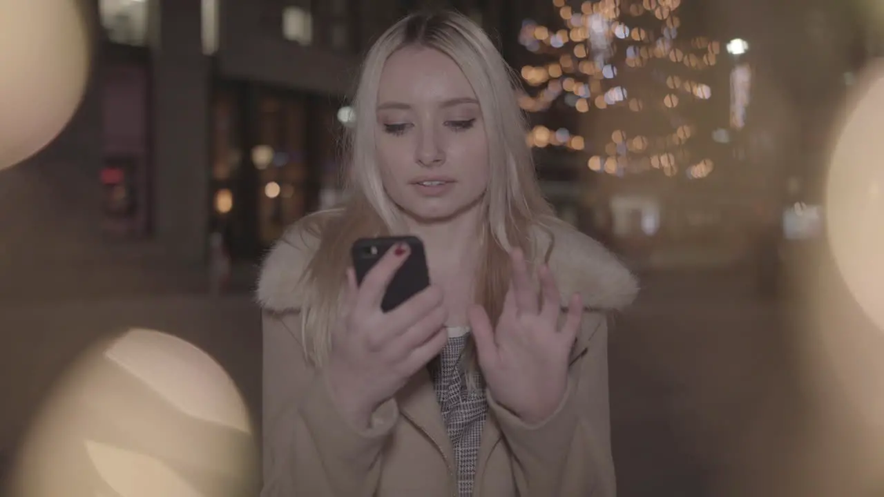 Young Woman Tries to buy the Perfect Gift But Is Unhappy When She Can't Find The Right Present In Slowmotion and Ungraded