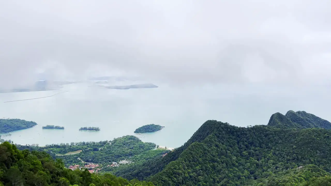 A Breathtaking drone shot of the Langkawi Island