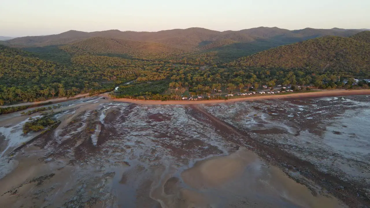 Mudflat During Lowtide At Clairview Beach Holiday Park Clairview In Isaac QLD Australia