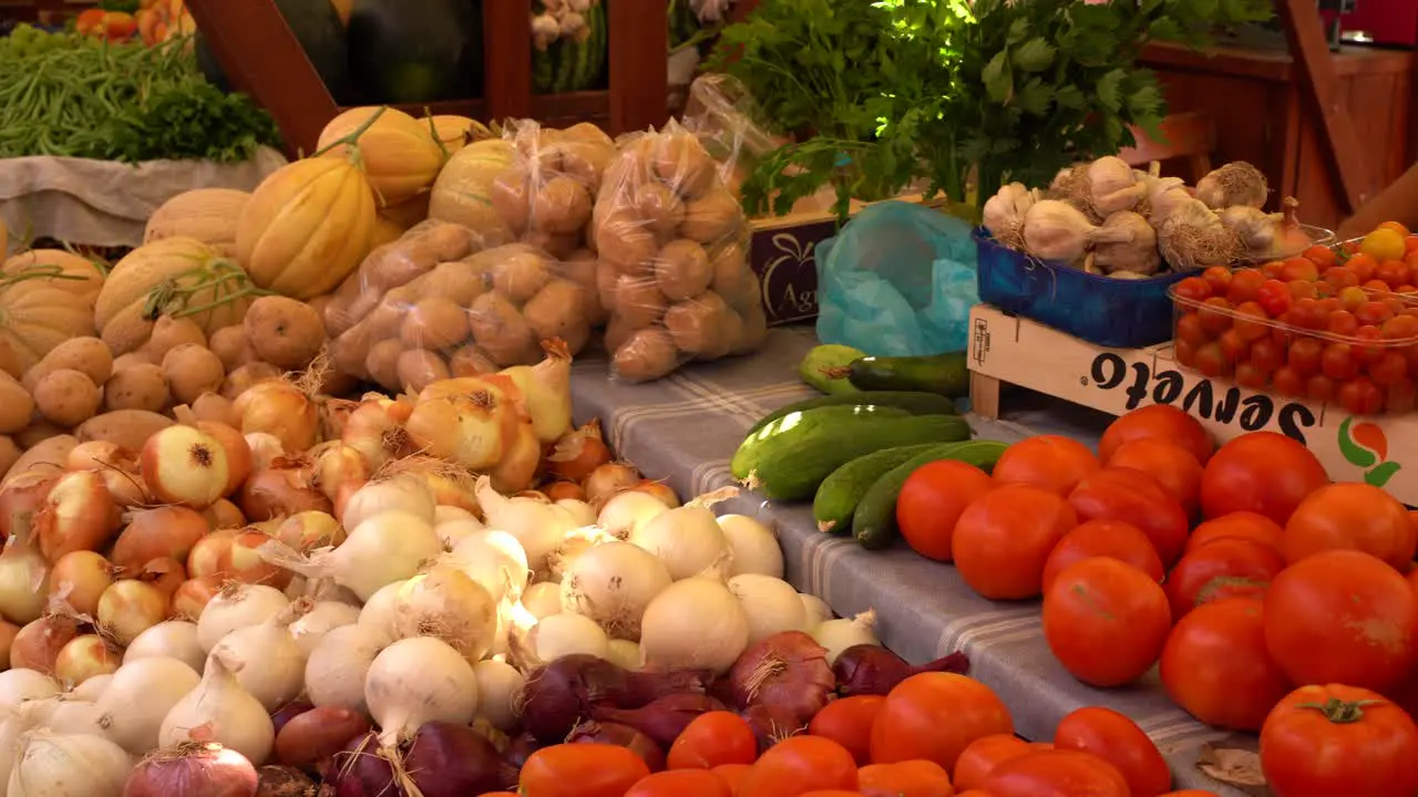 Fresh fruits and vegetables ready to be sell in Croazia Zara and Zadar