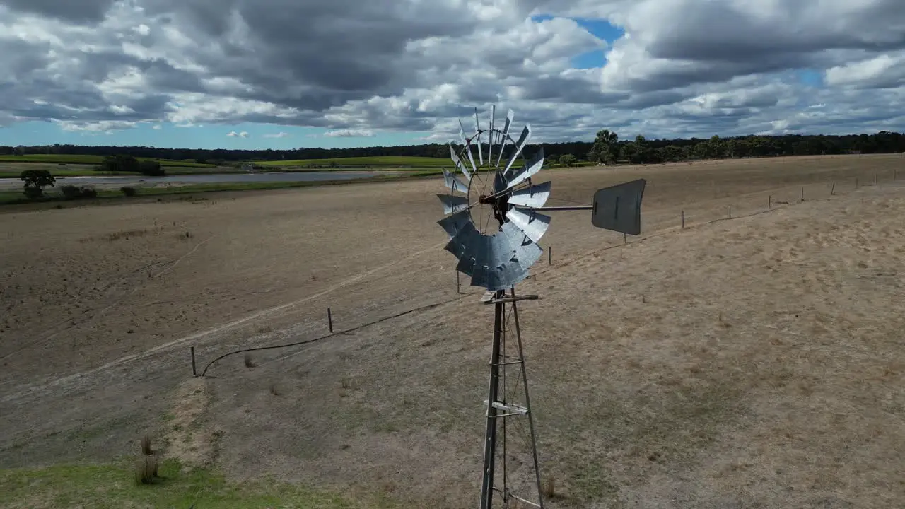 Course Lock Shot Of Windmill At Farm Margaret River Region Western Australia