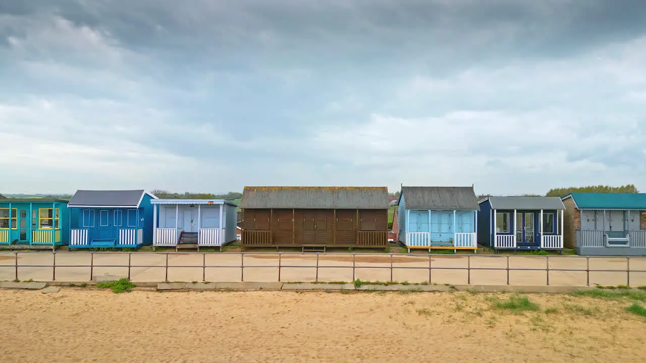 Aerial views capture the essence of Mablethorpe's beauty spotlighting beach huts sandy shores and bustling amusements