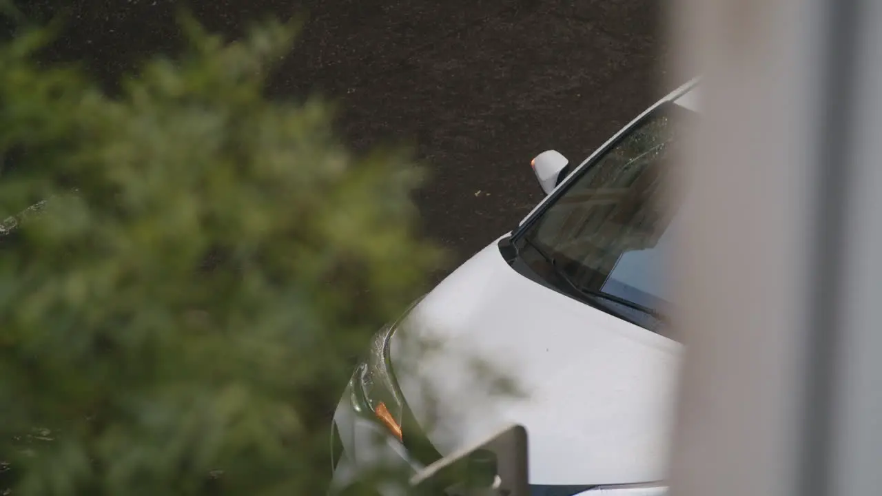 A car with working windshield wipers