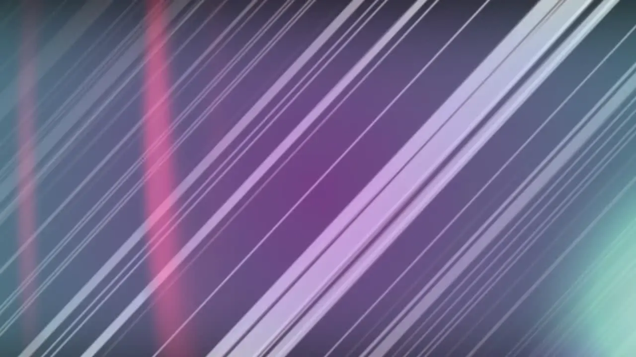 Animation of light trails in seamless pattern and spots of light against purple background