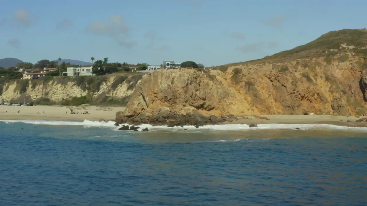 Aerial shot of beautiful beach