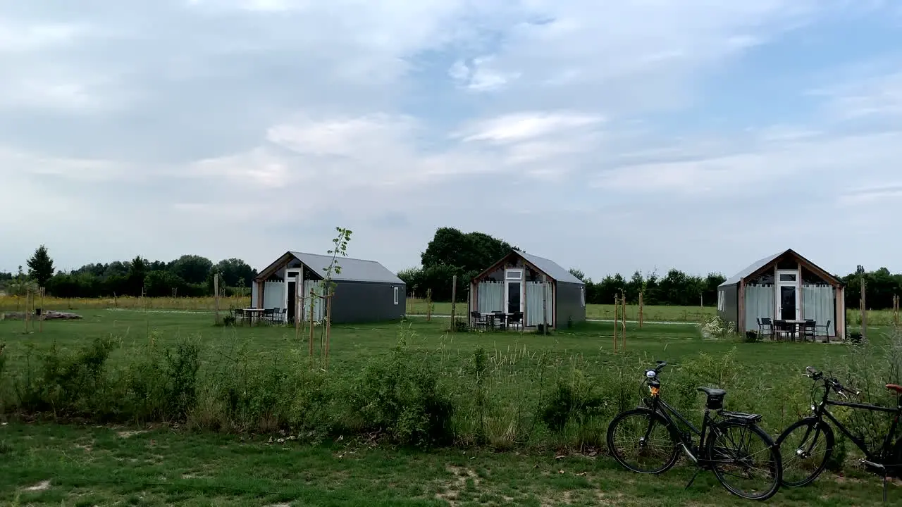 Comfortable camping houses in the campsite in Zutphern Netherlands