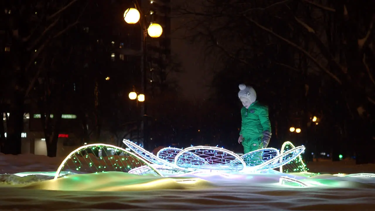 Girl walking in the park