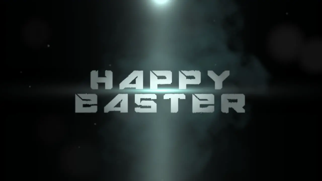 Radiant Easter greeting on a dark background