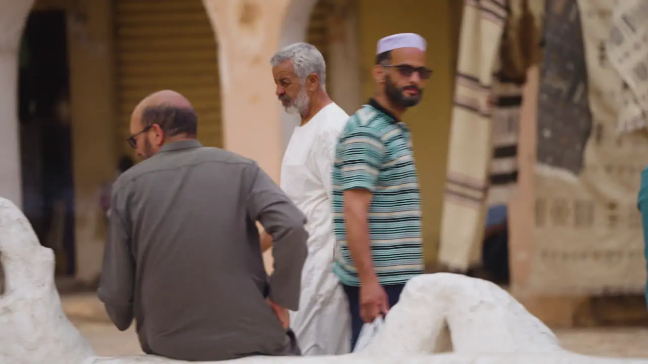 A Man Is Wearing Muslim Dress At The Mʾzab Oasis Ghardaia In North-central Algeria