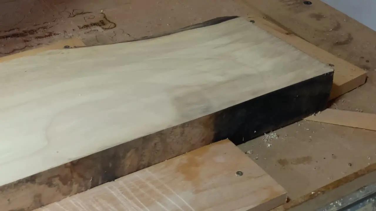 Flattening wooden board on the cnc machine-1