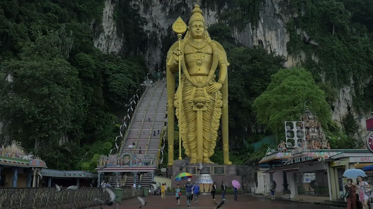 Batu Caves and Murugan statue in Malaysia