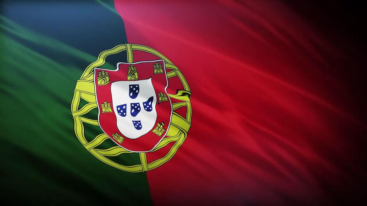 Flag of Portuguese full screen in 4K high resolution Flag of Portuguese Republic 4K