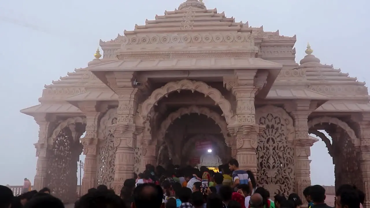 ancient indian temple dome architecture at day from different angle video is taken at pawagarh gujrat india on July 10 2022