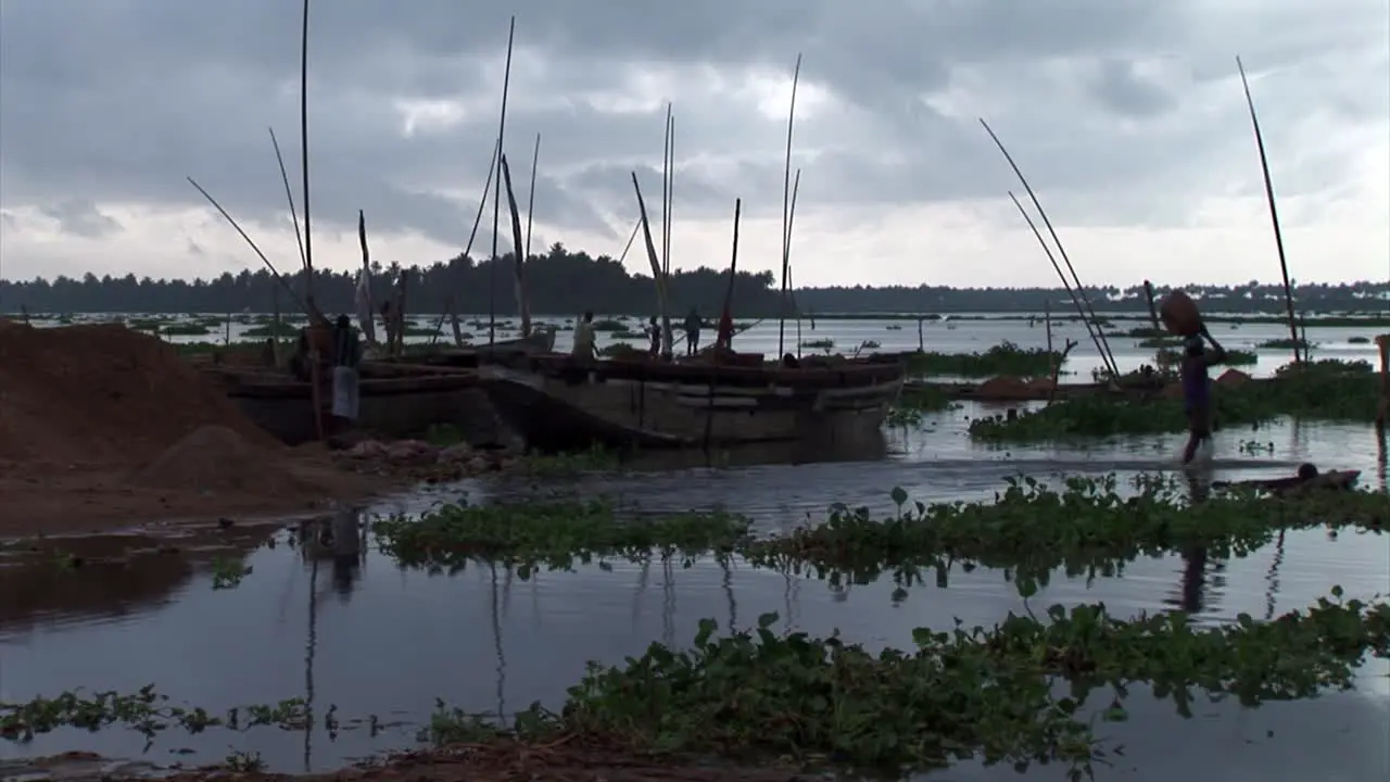 Sand Mine on River in Badagri Nigeria