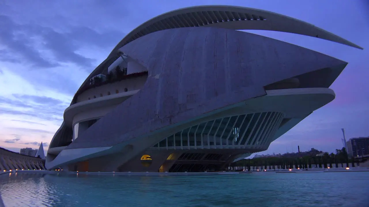 Unusual futuristic spaceship architecture of Valencia Spain suggests a science fiction movie 1