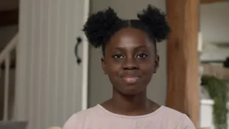 Young Girl Talking and Waving Goodbye During Online Video Call