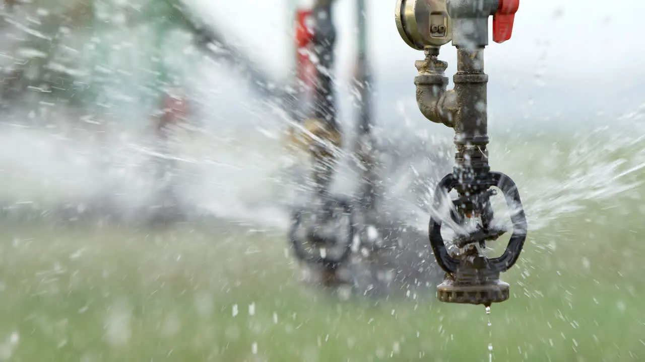 Automated sprinkler irrigation system in the farm 4k