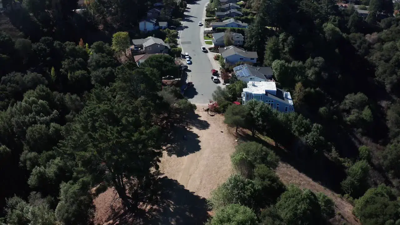 A neighborhood near a hiking staging area in the valley