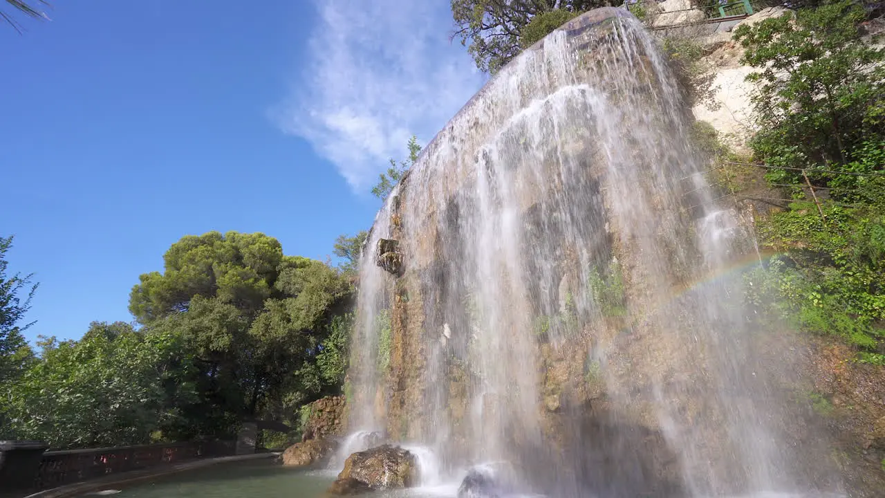 Cascade du Casteu located at the Castle of Nice