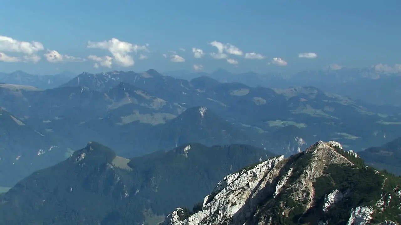 Panorama shot from summit of Wendelstein Bavarian Alps Germany-1