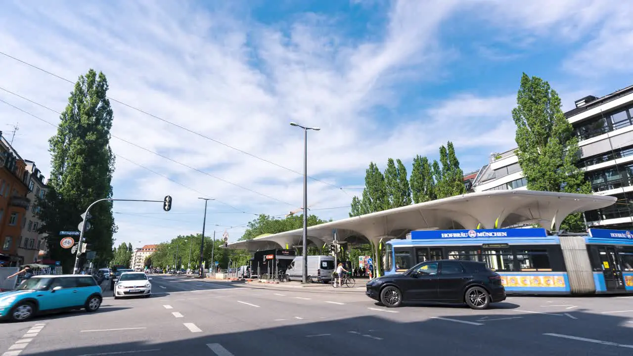 Time lapse at the Munich Freedom station