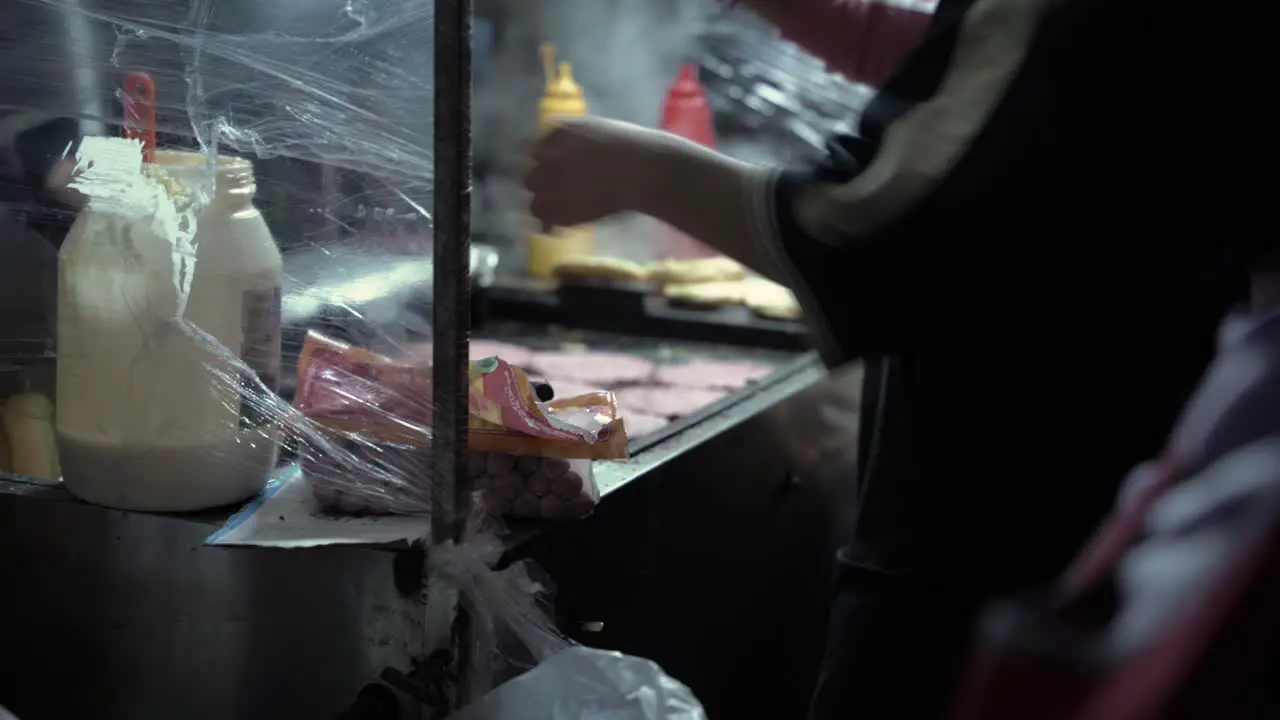 People selling yummy food in the street