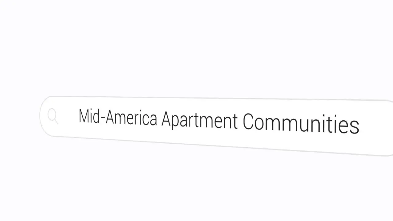 Typing Mid-America Apartment Communities on the Search Engine