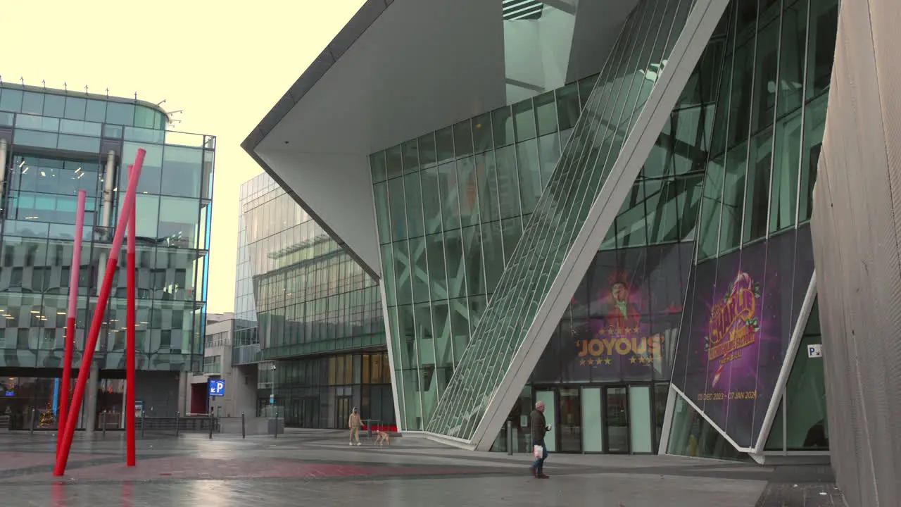 External area of the Bord Gais Energy Theater building in Dublin Ireland