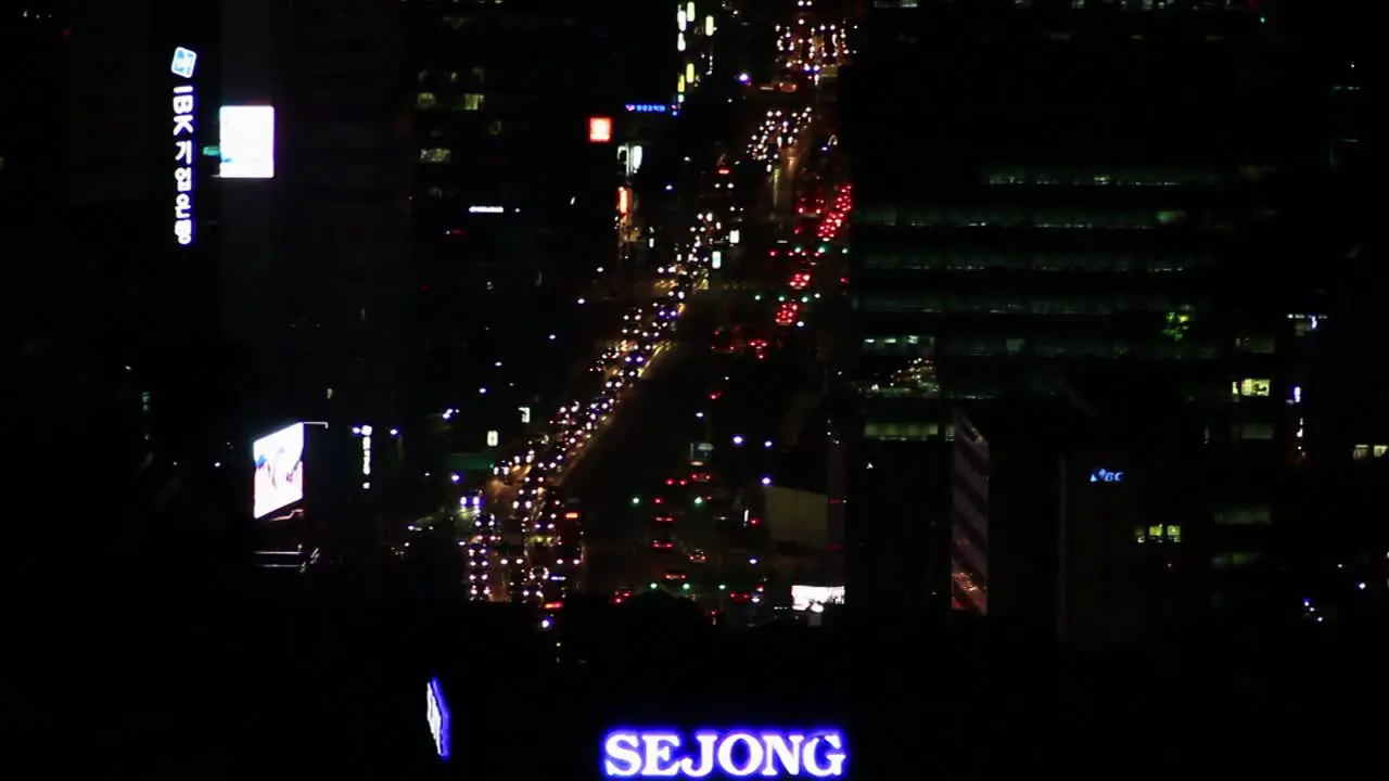 Seoul South Korea Roads at Night 2