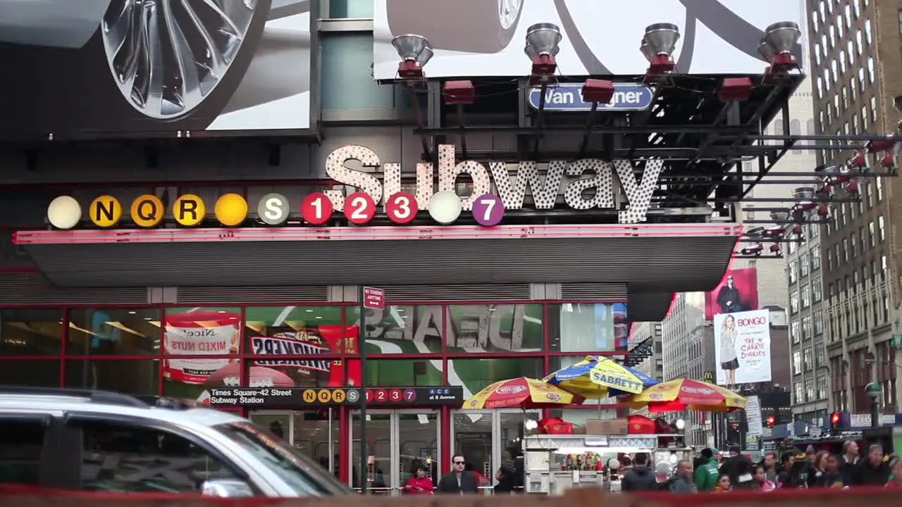 New York Times Square Subway Entrance