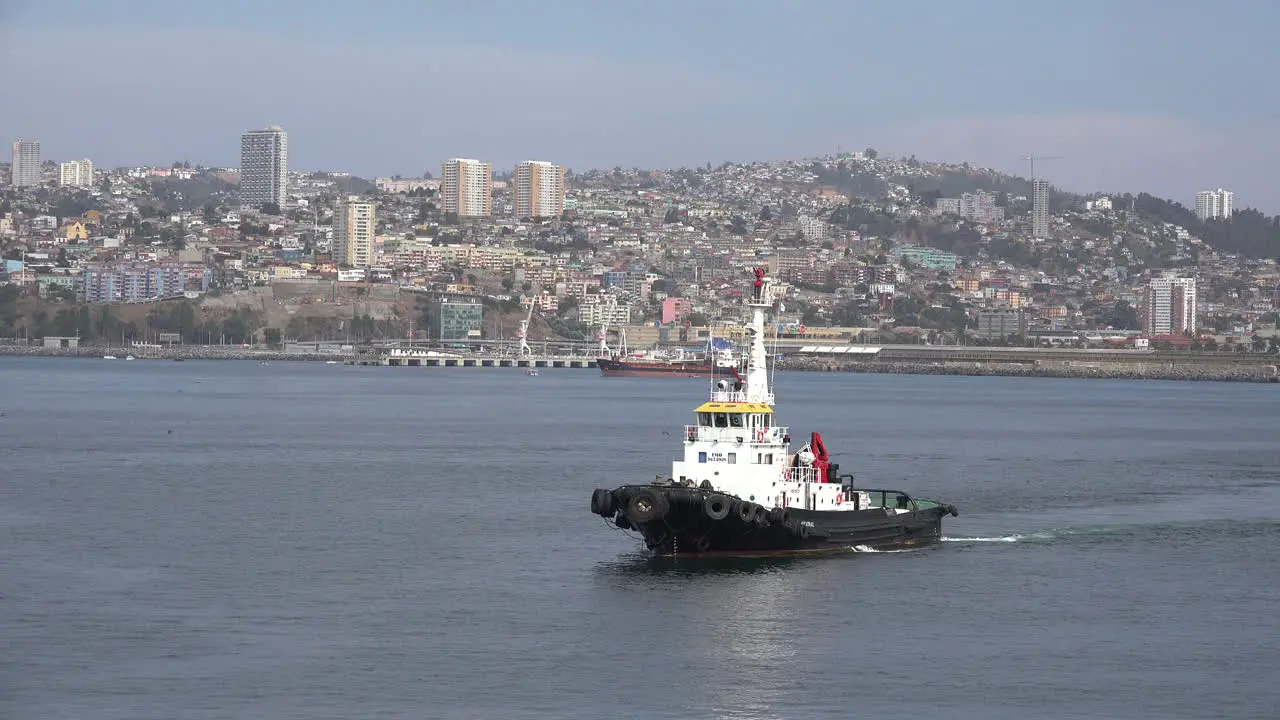 Chile Valparaiso Pilot Boat Arriving