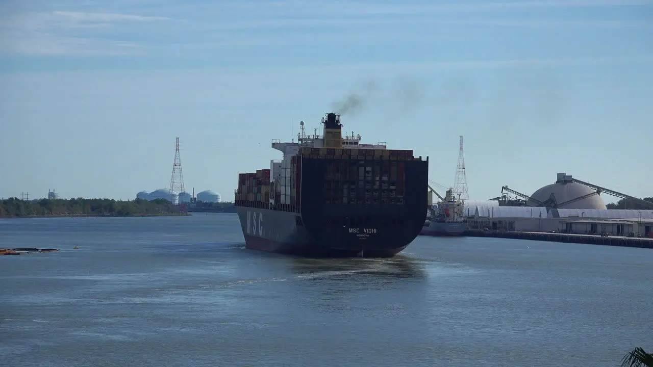 Georgia ship sailing down the Savannah River