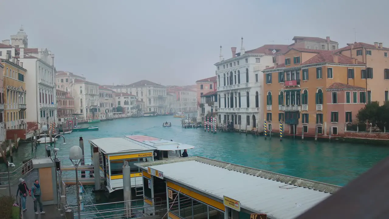 Foggy Morning Grand Canal view Venice Italy